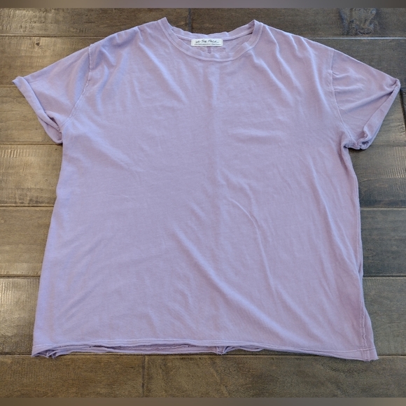 We The Free Tops - WE THE FREE PEOPLE oversized Lavender short-sleeve T-Shirt Tee - XS
